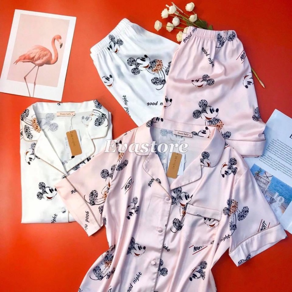 HIGH QUALITY SATIN PAJAMAS SET - Picture 2 of 5